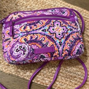 Vera Bradley Women's Paisley Crossbody Bag - Purple and Orange